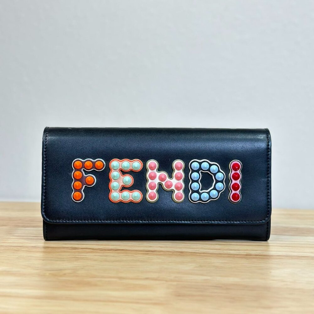 Fendi Multicolor Logo WOC Shoulder Bag Crossbody